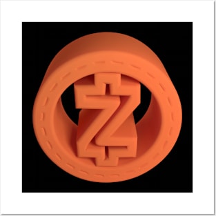 3D Zcash - Rubber Posters and Art